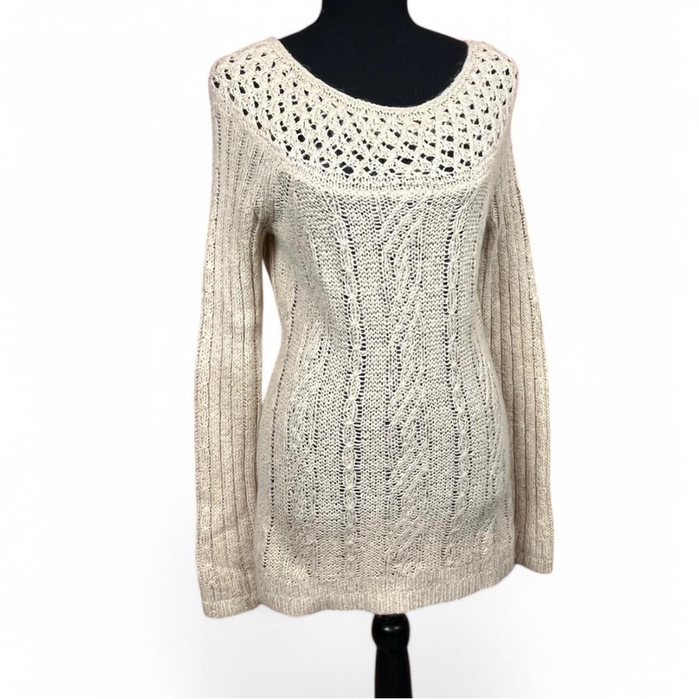 LOFT Knit Cream Sweater